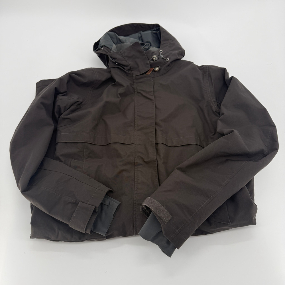 Columbia Omni-Heat Parka Trench Winter Long Coat women gray/brown size L